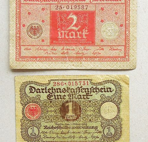 Német márka 1920 bankjegy papírpénz