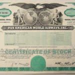 Pan Am USA légitársaság 1979 részvény