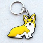 Pembroke welsh corgi kutya kulcstartó