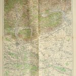 Ploesti környéke Romania régi térkép 1915
