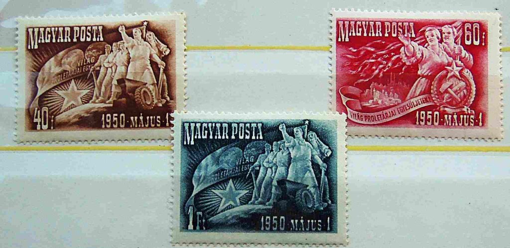 1950 május 1 postatiszta bélyeg csomag