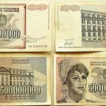 500 millió dinár Belgrád 1993 Jugoszláv bankjegy papírpénz