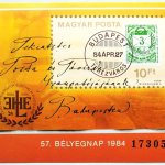 57 Bélyegnap 1984 bélyeg blokk