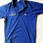 Adidas sport kék piké póló M L méret