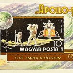 Apollo 11 bélyeg blokk 1969