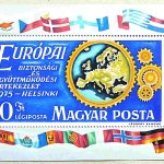 Európai Biztonság Értekezlet 1975 Helsinki bélyeg blokk