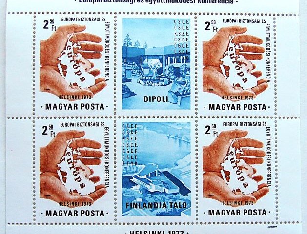 Európai Biztonság Konferencia 1973 Helsinki bélyeg blokk