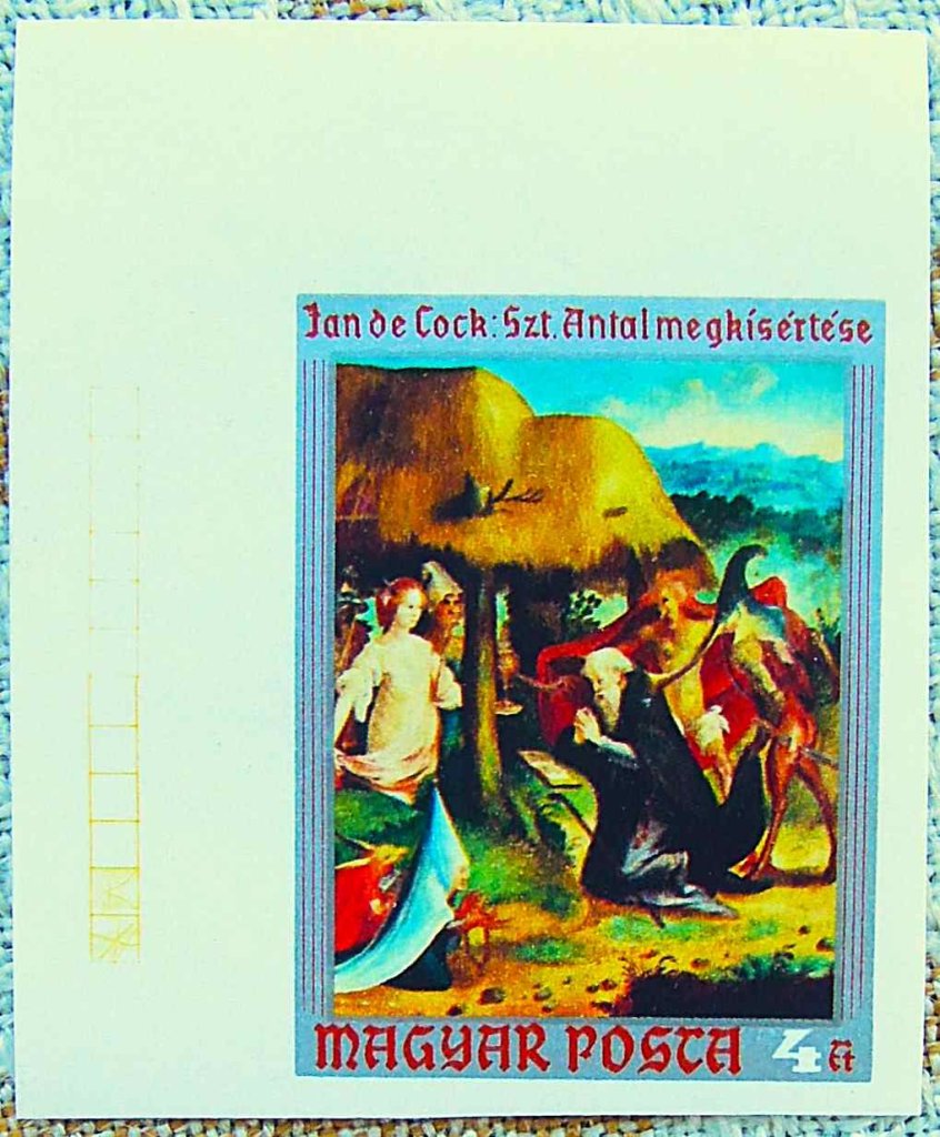 Jan de Cock  Szt Antal megkisértése bélyeg