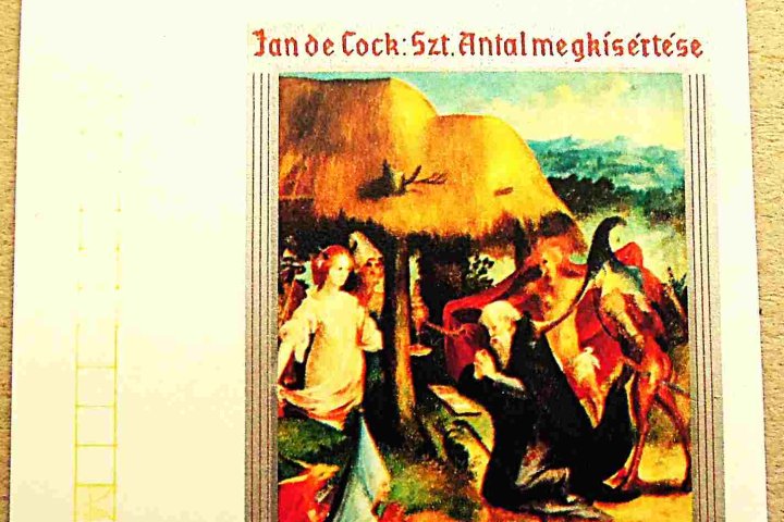 Jan de Cock Szt Antal megkisértése bélyeg