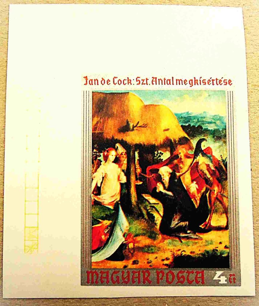 Jan de Cock  Szt Antal megkisértése bélyeg