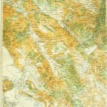 Korfu Albánia dél régi térkép 1914