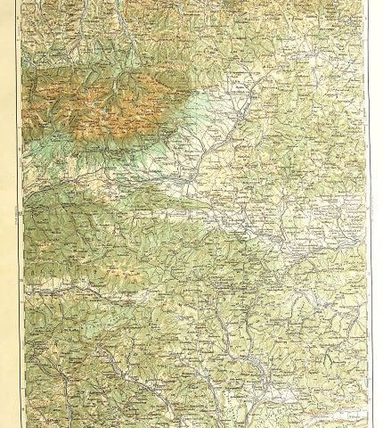 Lőcse Zakopane Magas Tátra Szlovák Paradicsom Poprád térkép 1914