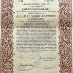 Magyar Államadóssági Kötvény 100 Korona 1918