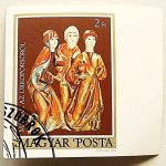 Mária az úrkoporsóról vágott bélyeg