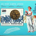 Moszkva Olimpia 1980 bélyeg blokk