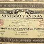 Régi bánya részvény Párizs 1925