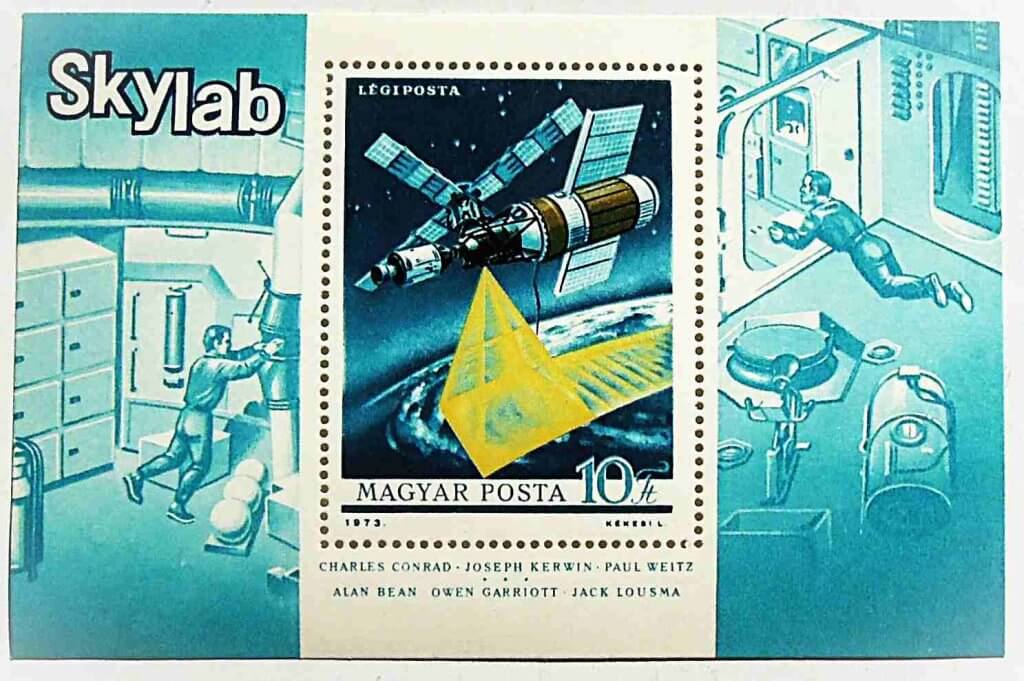 Skylab bélyeg blokk 1973 