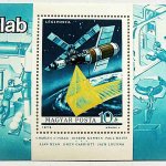 Skylab bélyeg blokk 1973