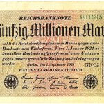 50 millió német márka 1923 Berlin bankjegy papírpénz Reichsbanknote