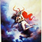 Boris Vallejo Telihold mini plakát