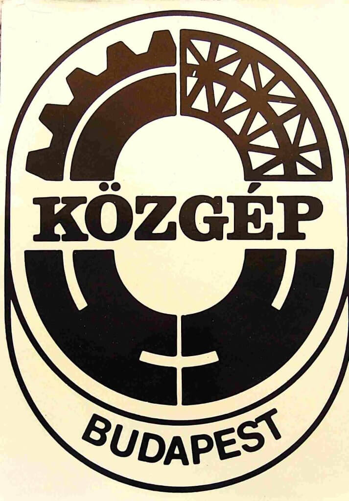 Közgép Budapest nagy öntapadó matrica