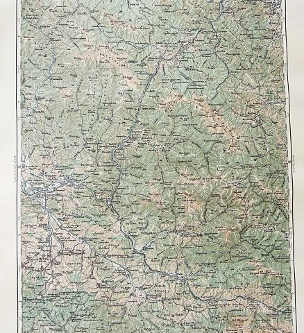 Máramaros sziget környéke Erdély régi térkép 1918
