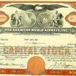 Pan Am USA légitársaság 1955 részvény