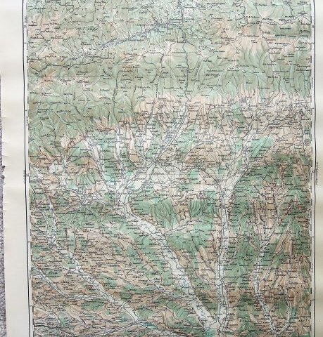 Zsilvásárhely Havasalföld régi térkép 1917