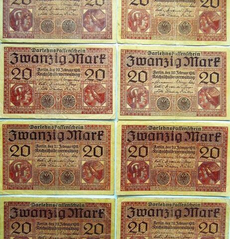 20 húsz német márka 1920 Berlin bakjegy papírpénz