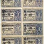 5 német márka 1917 Berlin bankjegy