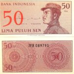 50 Lima Sen 1964 unc Indonézia