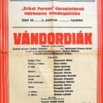 Állami Falu Színház Vándordiák Daljáték plakát poszter