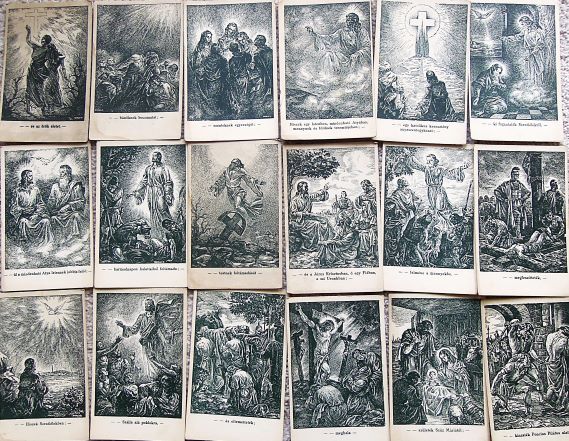 Bibliai képeslap a Kármelita Rendház Szegényalapja javára