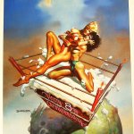 Boris Vallejo Birkózók mini plakát