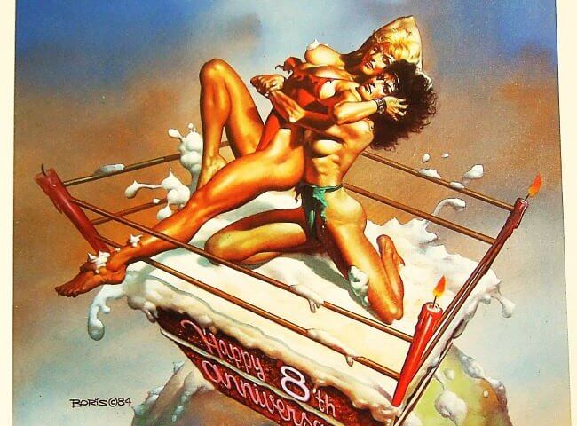 Boris Vallejo Birkózók mini plakát