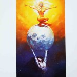 Boris Vallejo Nap és a hold mini plakát