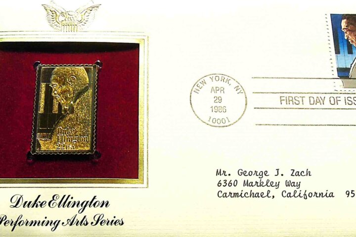 Duke Ellington USA arany bélyeg