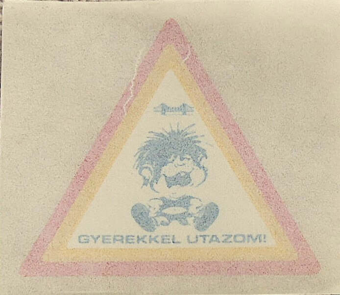 Gyerekkel utazom autó matrica