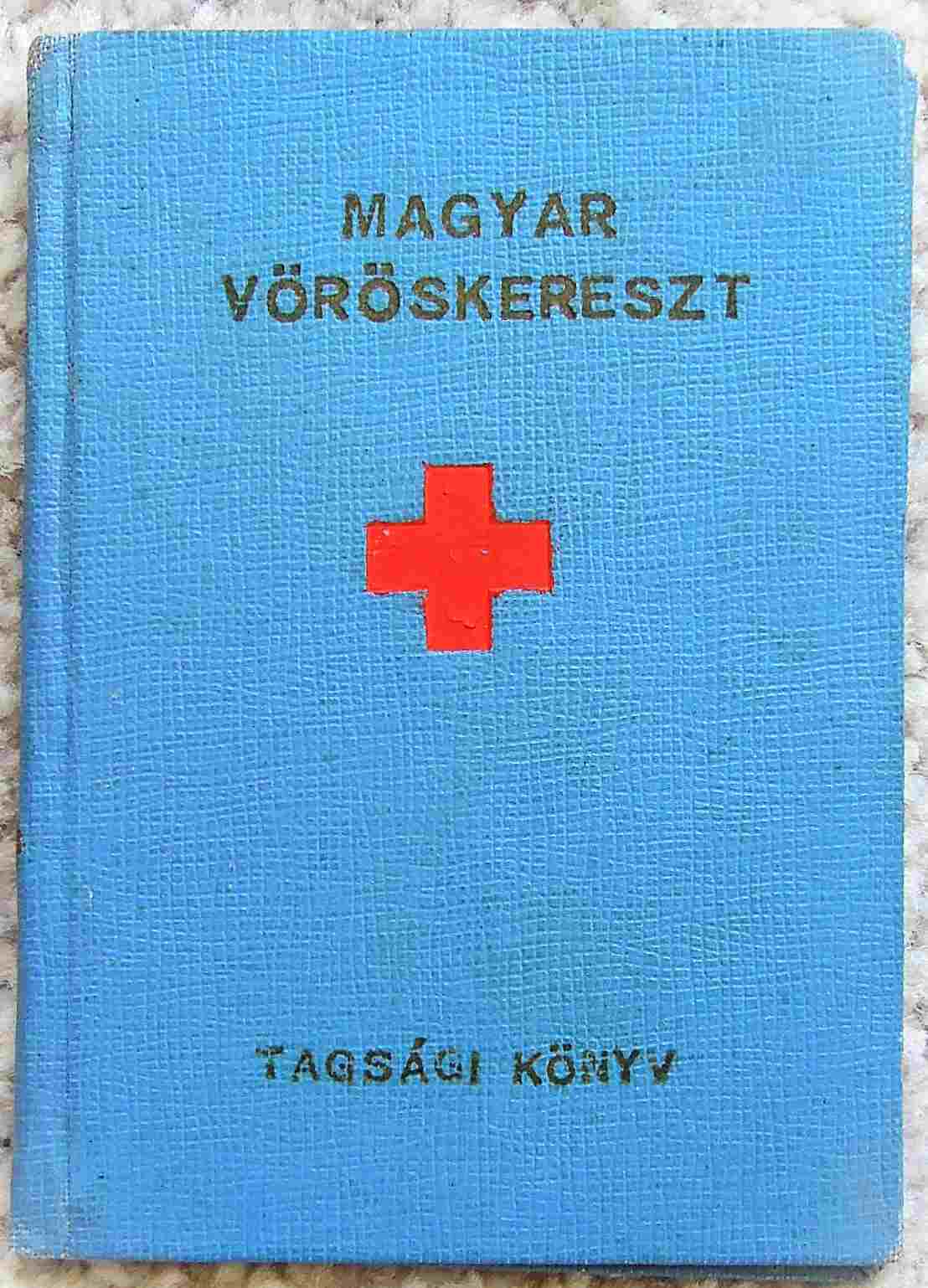 Magyar Vöröskereszt tagsági könyv 1961