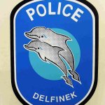 Police Delfinek matrica öntapadó
