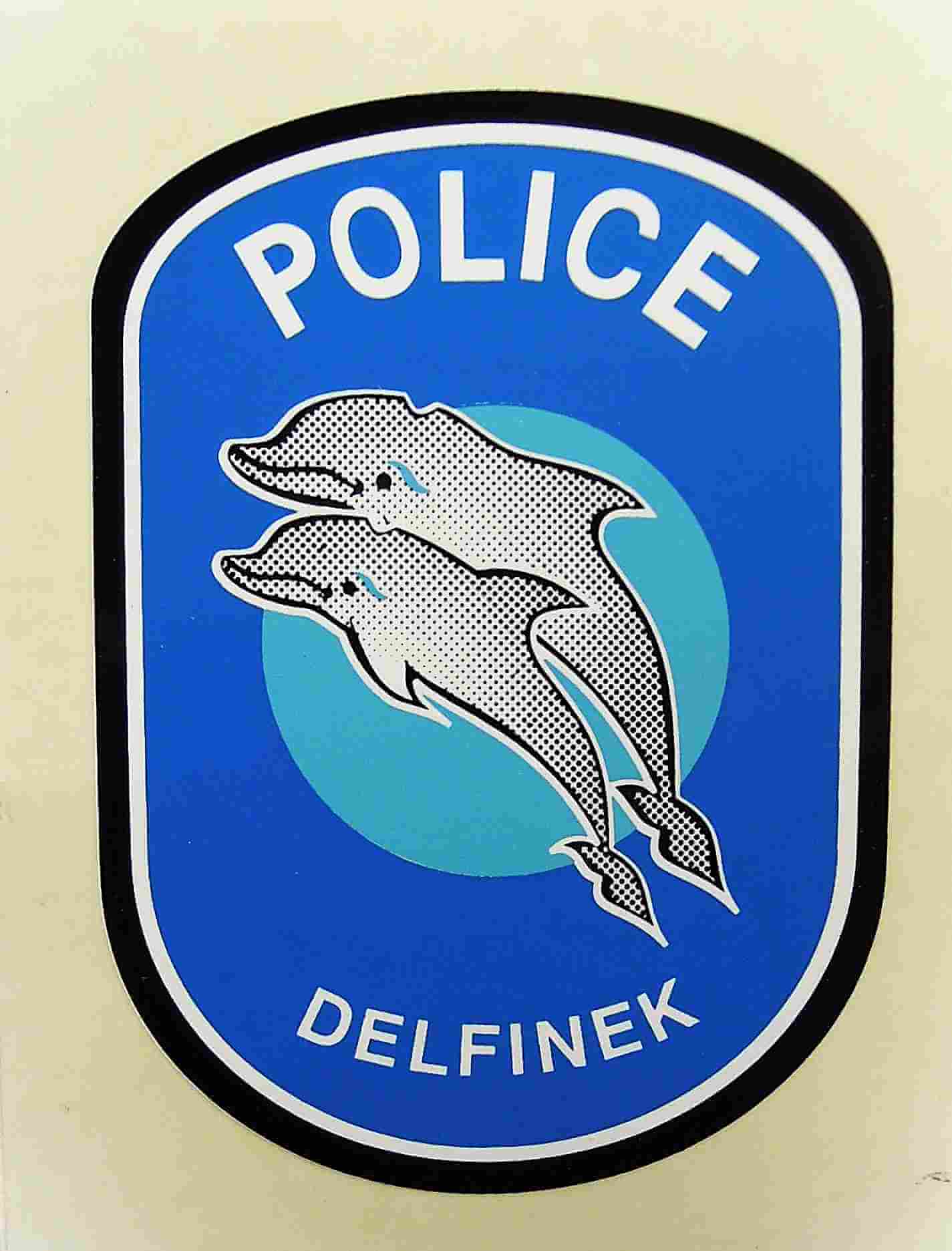 Police Delfinek matrica öntapadó