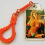 Sexi retro vintage kulcstartó No 1 kétoldalas