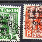 Szovjet megszállási zóna Berlin német bélyeg csomag