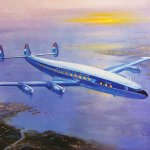 The Flying Dutchman Repülő hollandi KLM Lockheed repülő képeslap