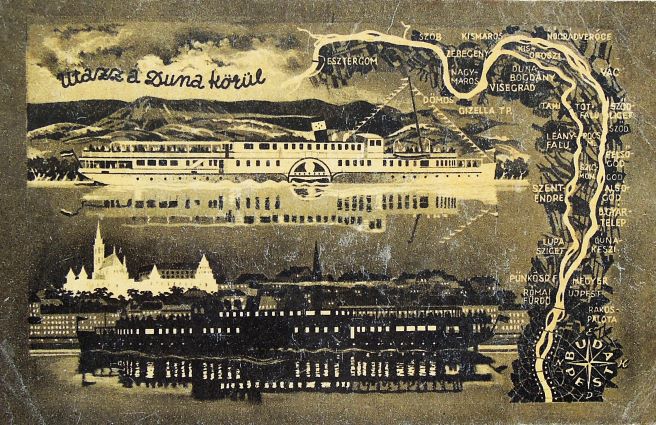 Utazz a Duna körül képeslap