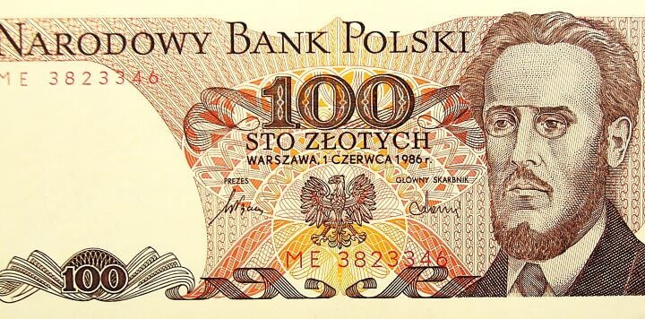 100 Zlotyi 1986 UNC lengyel bankjegy papírpénz hajtatlan