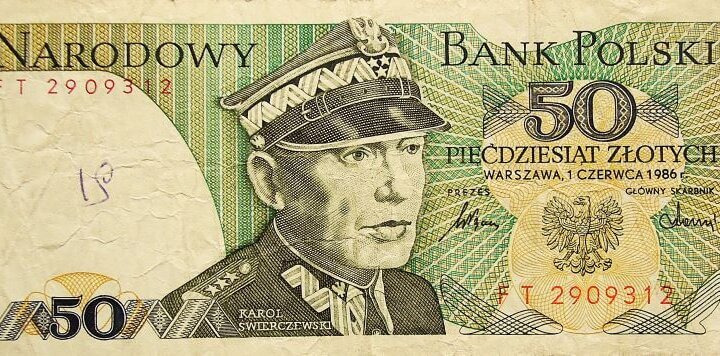 50 Zlotyi 1986 lengyel bankjegy papírpénz