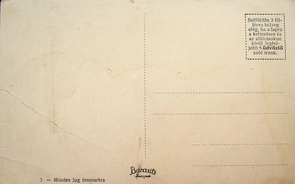 Kiskunhalas Városháza régi képeslap postatiszta