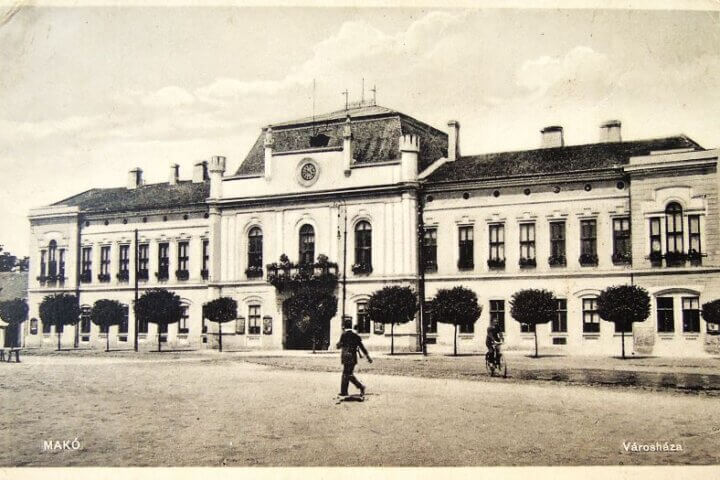Makó Városháza régi képeslap
