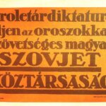 Proletárdiktatúra Éljen az oroszokkal szövetséges magyar szórólap